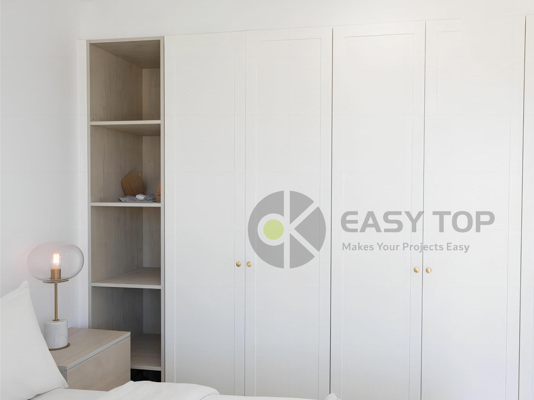Customized Room Closet Custom Bedroom Cabinet Combination of Wardrobe